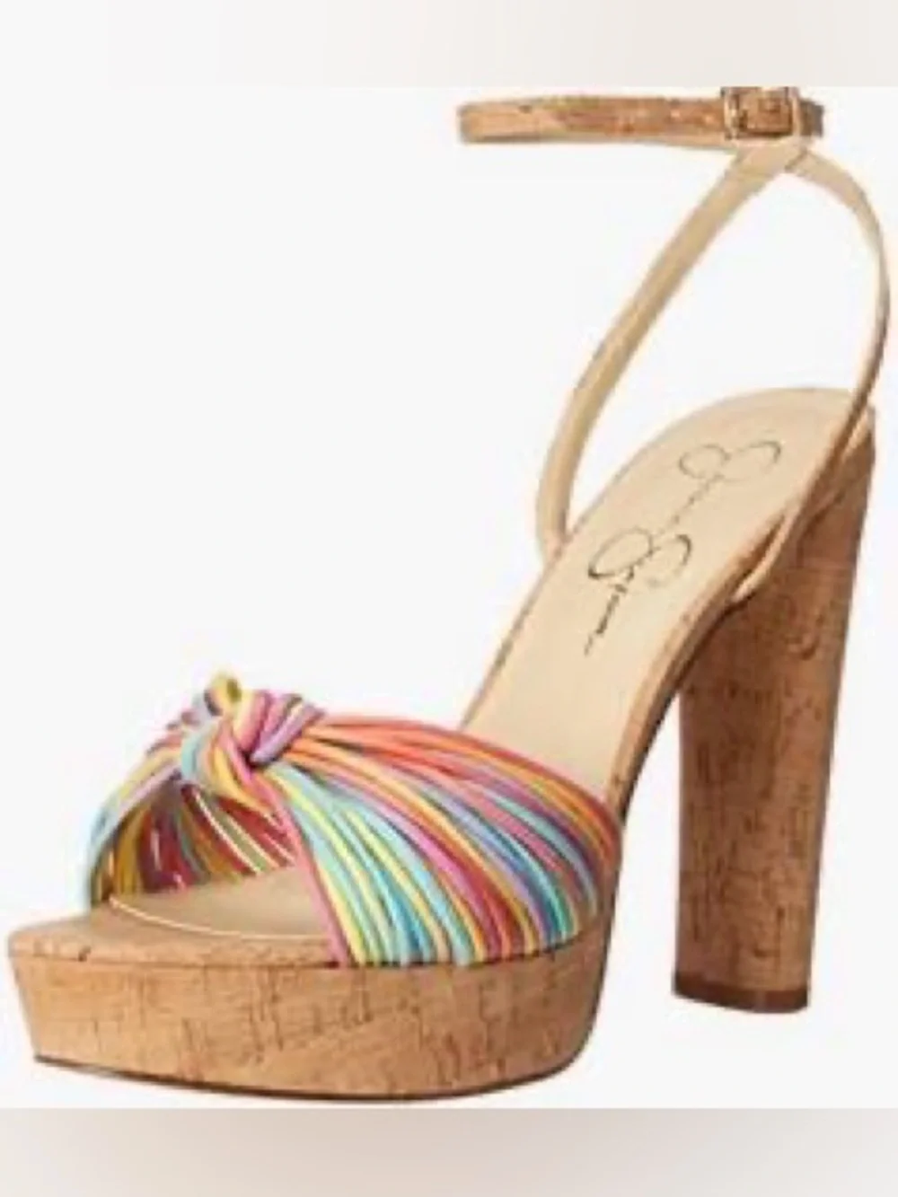 Jessica Simpson Immie Rainbow Platform Sandals